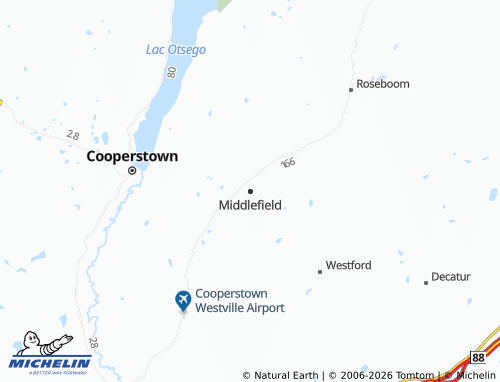 Carte MICHELIN Middlefield - ViaMichelin
