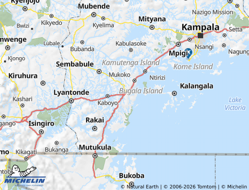 Mapa MICHELIN Masaka Municipality - ViaMichelin