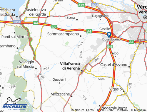 MICHELIN-Landkarte Pozzomoretto - ViaMichelin