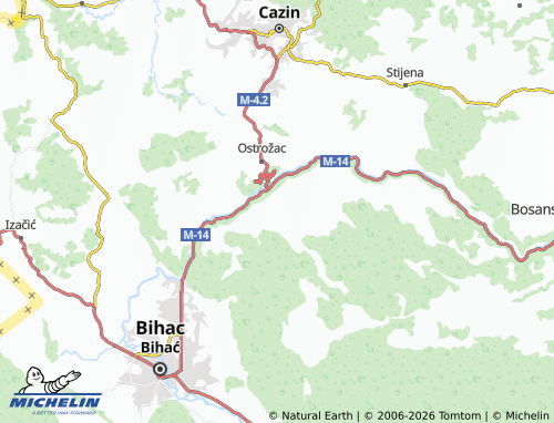 Mappa MICHELIN Jezero - ViaMichelin