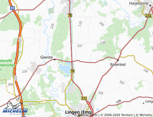 MICHELIN Osterbrock map - ViaMichelin