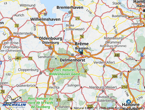 MICHELIN Delmenhorst map - ViaMichelin