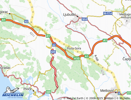 MICHELIN Pozla Gora map - ViaMichelin