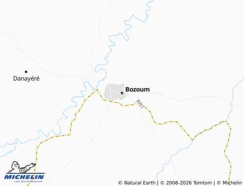 Mappa MICHELIN Bozoum - ViaMichelin