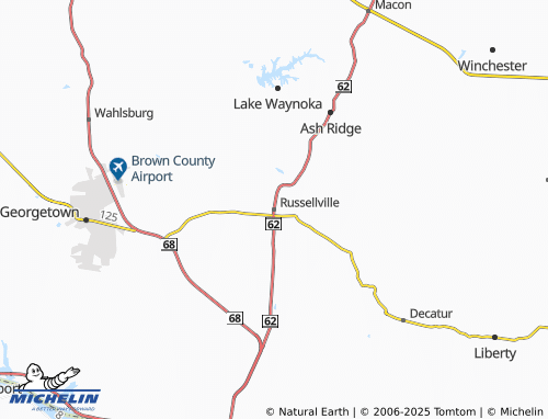 MICHELIN Russellville map - ViaMichelin