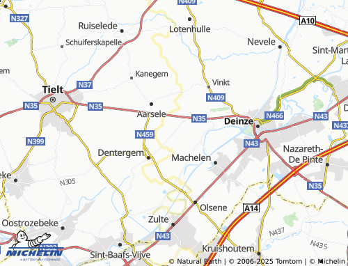 Carte MICHELIN Wontergem - ViaMichelin