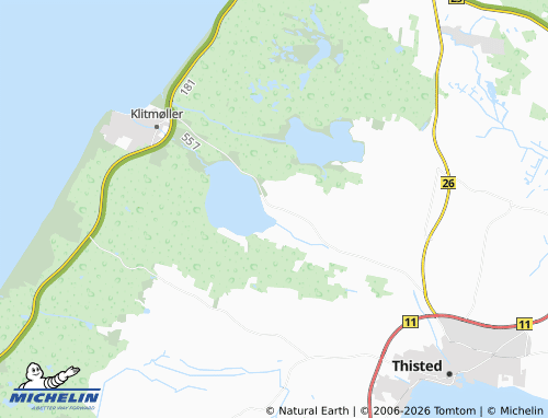 Mapa MICHELIN Vester Vandet - ViaMichelin