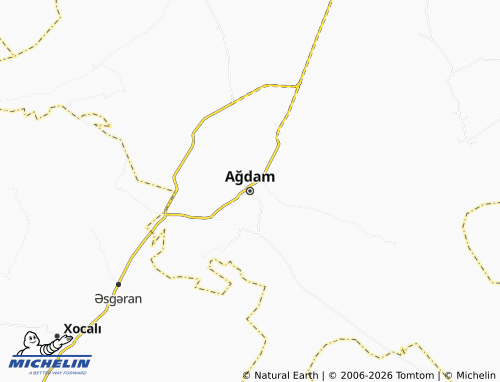 MICHELIN-Landkarte Ağdam - ViaMichelin