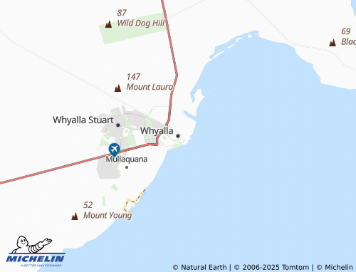MICHELIN Whyalla map - ViaMichelin