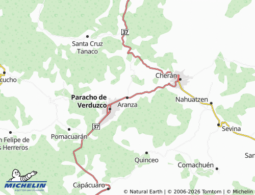MICHELIN Aranza map - ViaMichelin