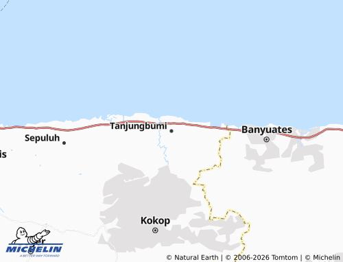 MICHELIN Tanjungbumi map - ViaMichelin