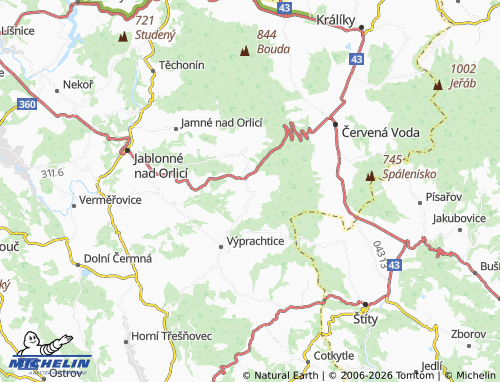 Mappa MICHELIN Čenkovice - ViaMichelin