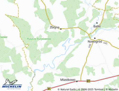MICHELIN Pianki map - ViaMichelin