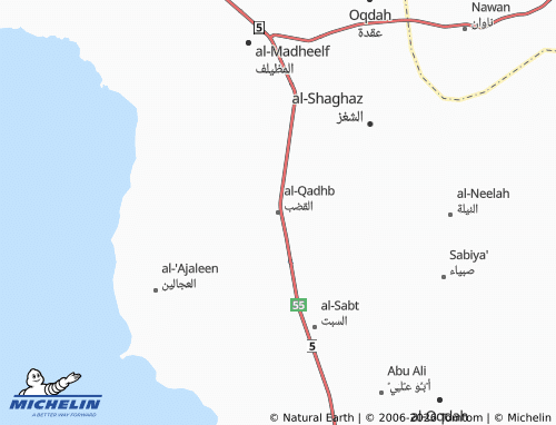 Carte MICHELIN al-Qadhb - ViaMichelin