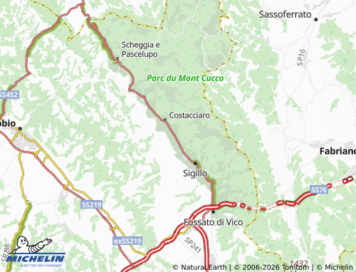 Kaart MICHELIN Scirca - ViaMichelin