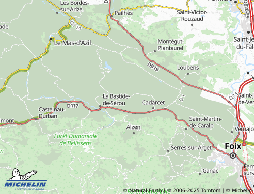 MICHELIN Unjat map - ViaMichelin