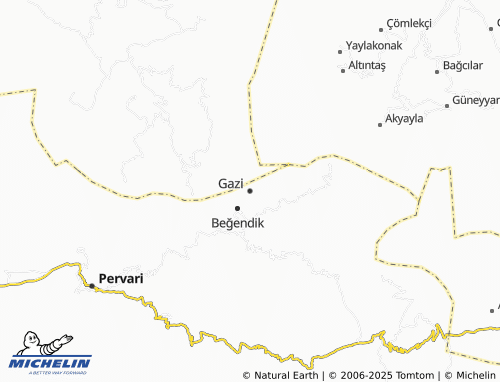 Mappa MICHELIN Gazi - ViaMichelin