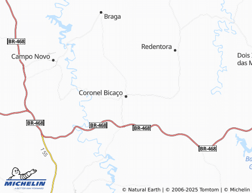 Carte MICHELIN Coronel Bicaço - ViaMichelin