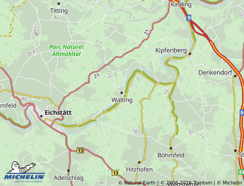 Mappa MICHELIN Walting - ViaMichelin