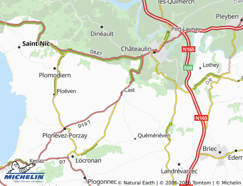 Mappa MICHELIN Cast - ViaMichelin