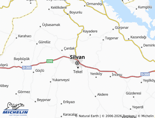 Mapa MICHELIN Bağlar - ViaMichelin