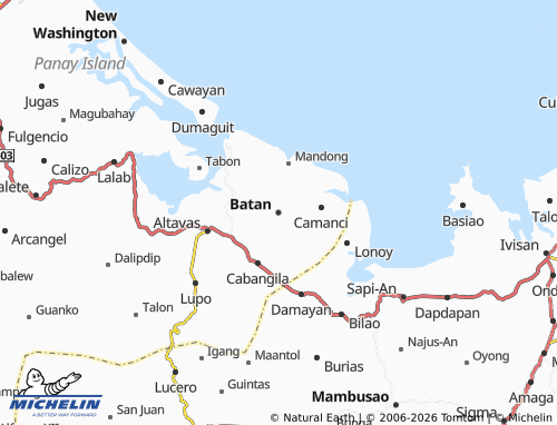 MICHELIN Batan map - ViaMichelin