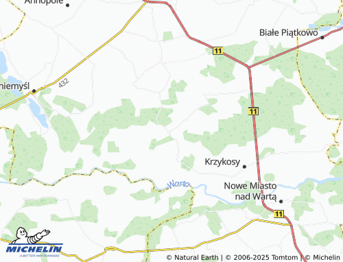 Carte MICHELIN Sulęcinek - ViaMichelin