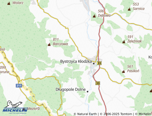 Mappa MICHELIN Stara Bystrzyca - ViaMichelin