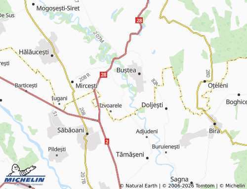 Mappa MICHELIN Răchiteni - ViaMichelin