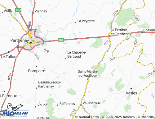 Mapa MICHELIN Saurais - ViaMichelin
