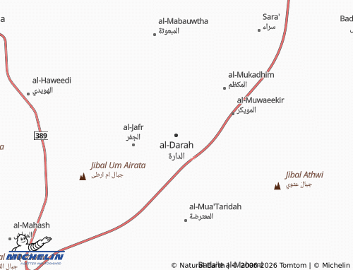 MICHELIN-Landkarte al-Darah - ViaMichelin