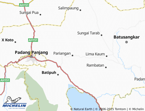 MICHELIN Pariangan map - ViaMichelin