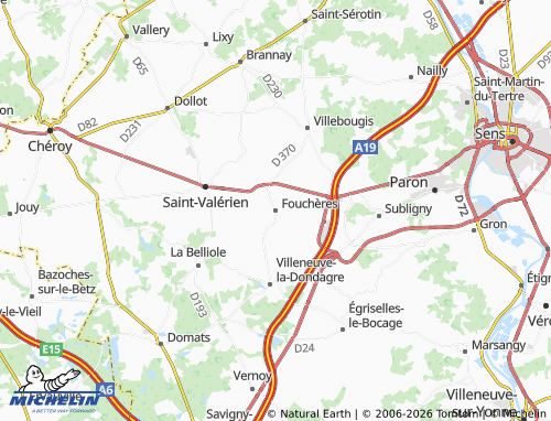 Mappa MICHELIN Fouchères - ViaMichelin