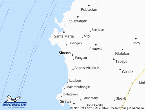 MICHELIN-Landkarte Siocon - ViaMichelin