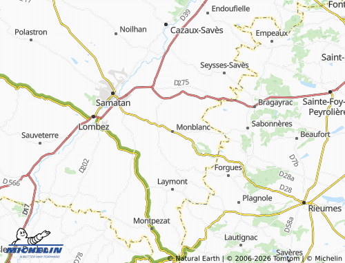 Mappa MICHELIN Monblanc - ViaMichelin