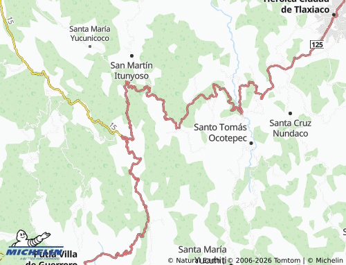 Mappa MICHELIN San Andrés Chicahuaxtla - ViaMichelin