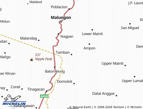 MICHELIN Tamban map - ViaMichelin