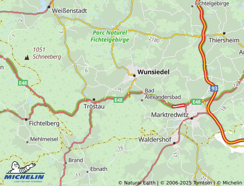 MICHELIN Breitenbrunn map - ViaMichelin