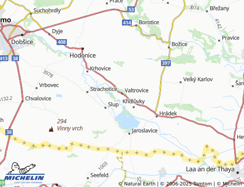 MICHELIN Valtrovice map - ViaMichelin
