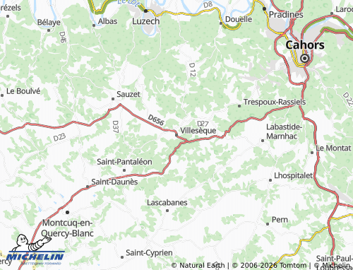 Carte MICHELIN Villesèque - ViaMichelin