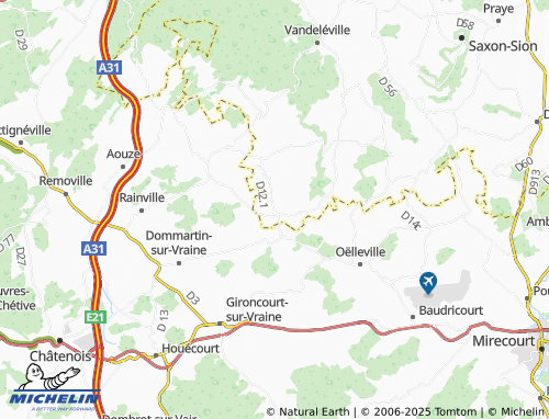 Carte MICHELIN Aboncourt - ViaMichelin