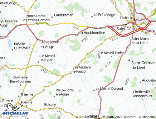 MICHELIN Le Mesnil-Simon map - ViaMichelin