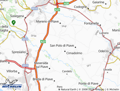 Mappa MICHELIN San Michele di Piave - ViaMichelin