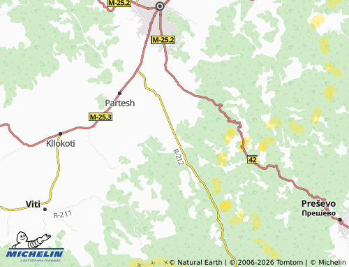 Carte MICHELIN Zhegër - ViaMichelin