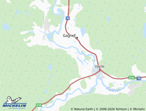 Mapa MICHELIN Gagnefsbyn - ViaMichelin