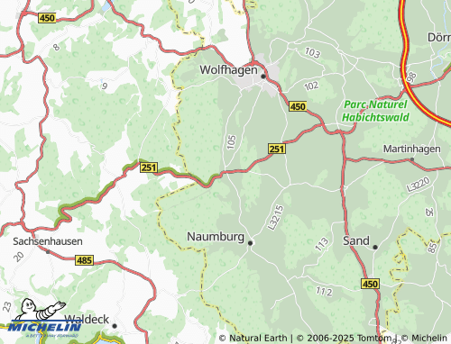 MICHELIN Ippinghausen map - ViaMichelin