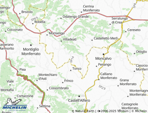 MICHELIN-Landkarte Casarello - ViaMichelin