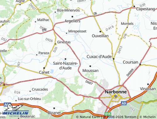 Mappa MICHELIN Saint-Marcel-sur-Aude - ViaMichelin