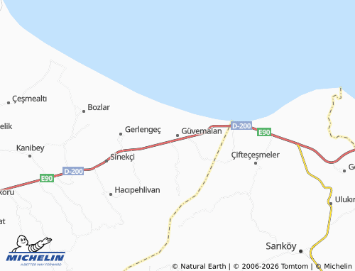 MICHELIN Güvemalan map - ViaMichelin