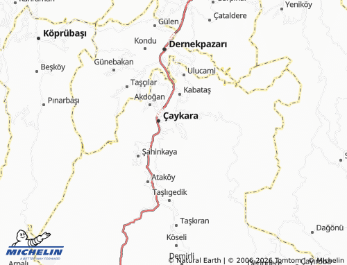 MICHELIN Eğridere map - ViaMichelin